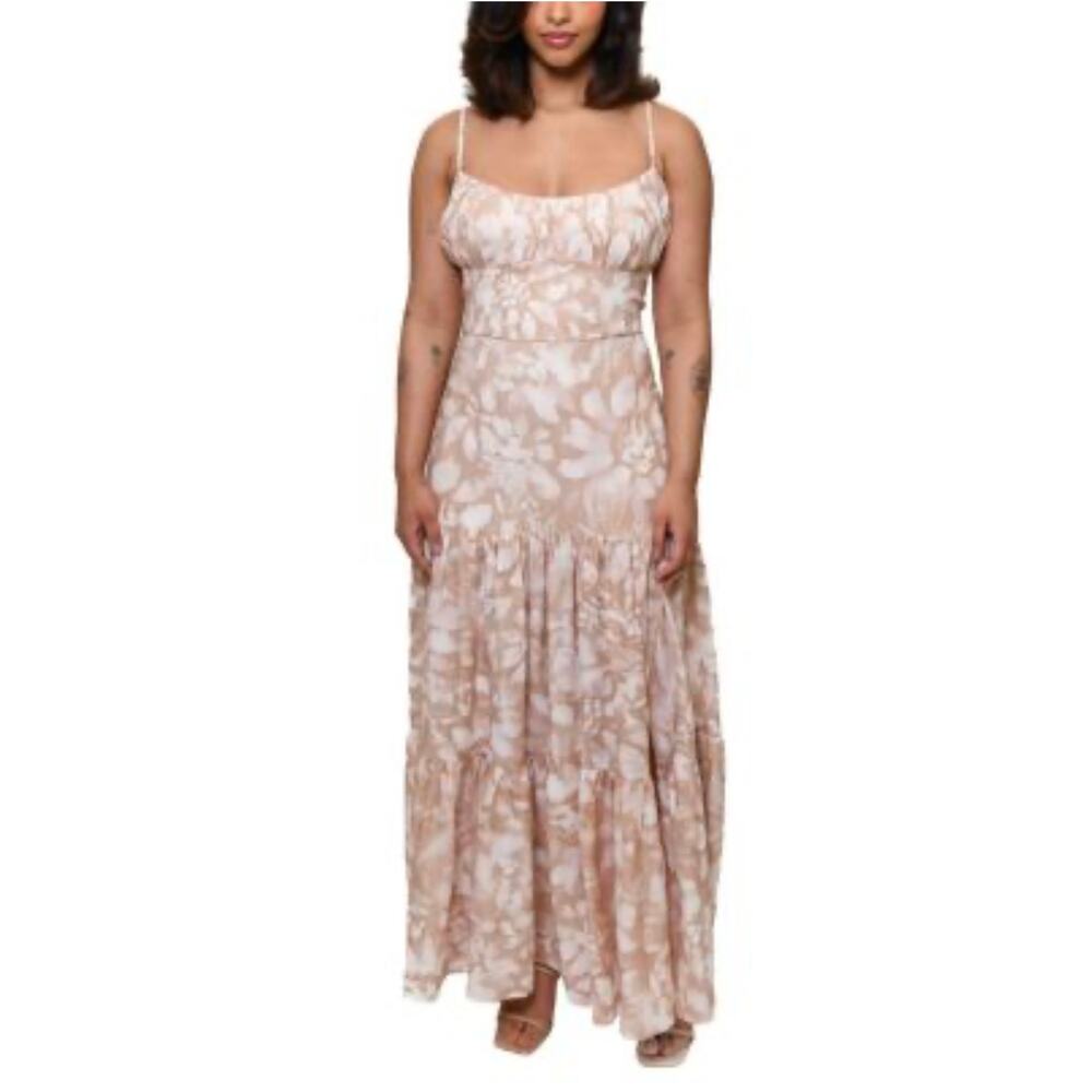 Hutch Floral Linen Blend Maxi Dress - Size 22 plus size (New)